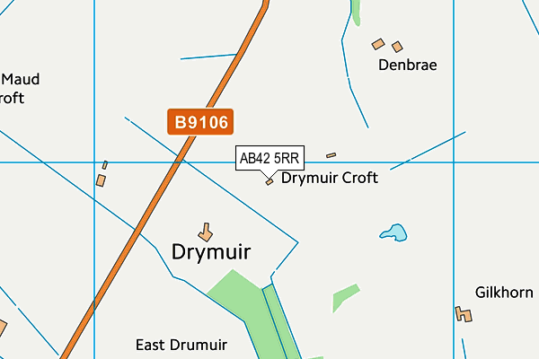AB42 5RR map - OS VectorMap District (Ordnance Survey) AB42 5RR map - OS VectorMap District (Ordnance Survey)