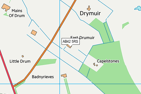 AB42 5RS map - OS VectorMap District (Ordnance Survey) AB42 5RS map - OS VectorMap District (Ordnance Survey)