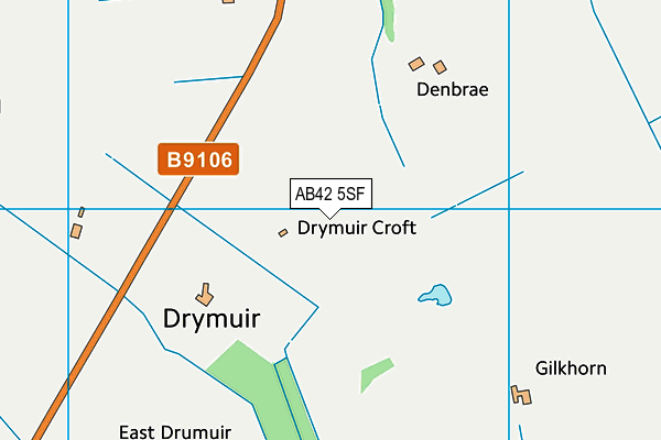 AB42 5SF map - OS VectorMap District (Ordnance Survey) AB42 5SF map - OS VectorMap District (Ordnance Survey)
