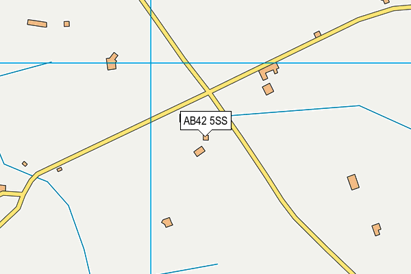 AB42 5SS map - OS VectorMap District (Ordnance Survey) AB42 5SS map - OS VectorMap District (Ordnance Survey)
