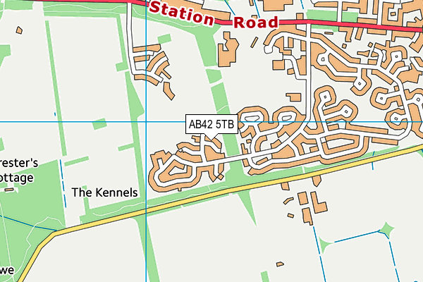 AB42 5TB map - OS VectorMap District (Ordnance Survey) AB42 5TB map - OS VectorMap District (Ordnance Survey)
