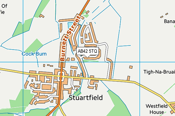 AB42 5TQ map - OS VectorMap District (Ordnance Survey)
