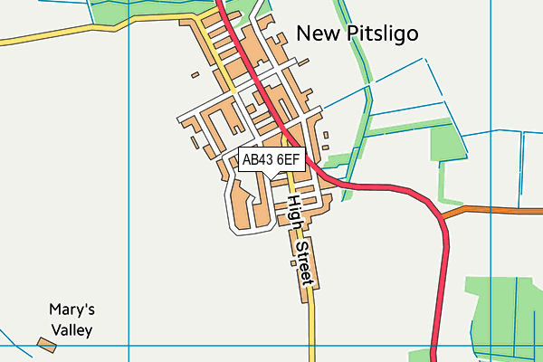 AB43 6EF map - OS VectorMap District (Ordnance Survey) AB43 6EF map - OS VectorMap District (Ordnance Survey)