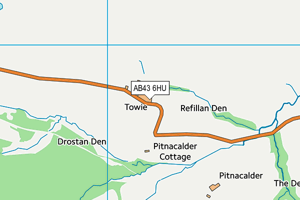 AB43 6HU map - OS VectorMap District (Ordnance Survey) AB43 6HU map - OS VectorMap District (Ordnance Survey)