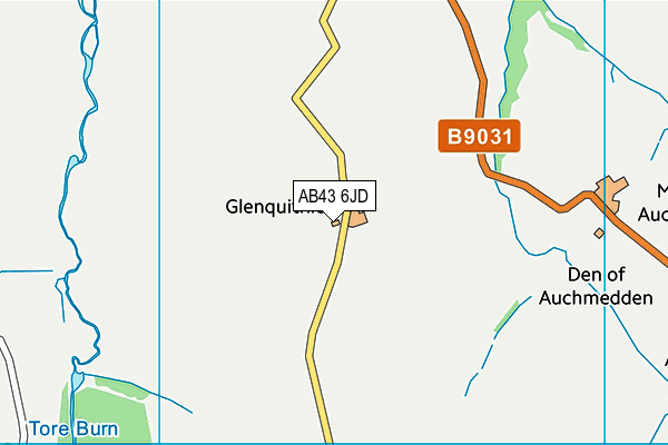 AB43 6JD map - OS VectorMap District (Ordnance Survey) AB43 6JD map - OS VectorMap District (Ordnance Survey)