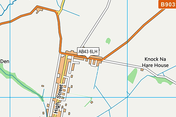 AB43 6LH map - OS VectorMap District (Ordnance Survey) AB43 6LH map - OS VectorMap District (Ordnance Survey)