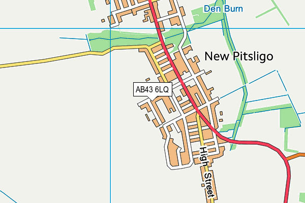 AB43 6LQ map - OS VectorMap District (Ordnance Survey) AB43 6LQ map - OS VectorMap District (Ordnance Survey)