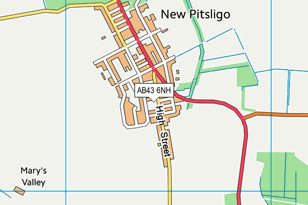 AB43 6NH map - OS VectorMap District (Ordnance Survey) AB43 6NH map - OS VectorMap District (Ordnance Survey)