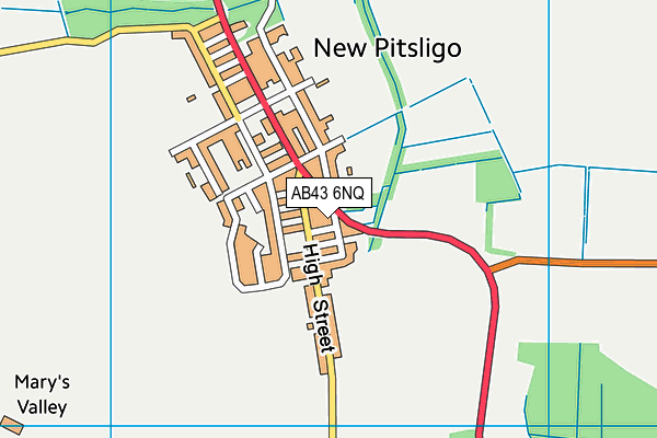 AB43 6NQ map - OS VectorMap District (Ordnance Survey) AB43 6NQ map - OS VectorMap District (Ordnance Survey)