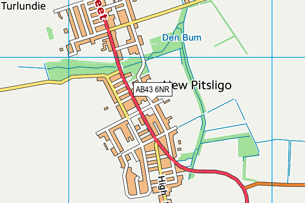AB43 6NR map - OS VectorMap District (Ordnance Survey) AB43 6NR map - OS VectorMap District (Ordnance Survey)