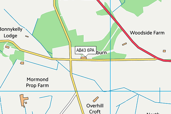 AB43 6PA map - OS VectorMap District (Ordnance Survey) AB43 6PA map - OS VectorMap District (Ordnance Survey)