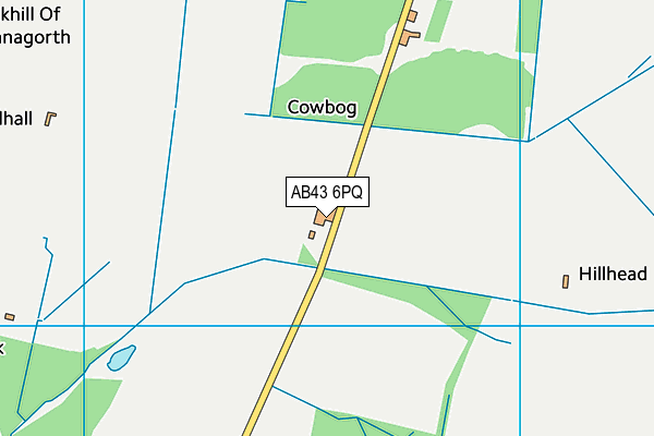 AB43 6PQ map - OS VectorMap District (Ordnance Survey) AB43 6PQ map - OS VectorMap District (Ordnance Survey)