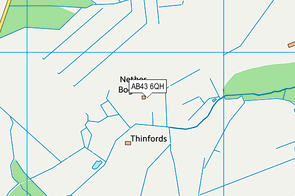 AB43 6QH map - OS VectorMap District (Ordnance Survey) AB43 6QH map - OS VectorMap District (Ordnance Survey)