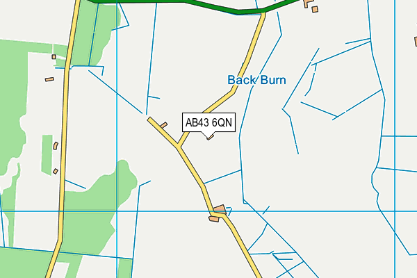 AB43 6QN map - OS VectorMap District (Ordnance Survey) AB43 6QN map - OS VectorMap District (Ordnance Survey)