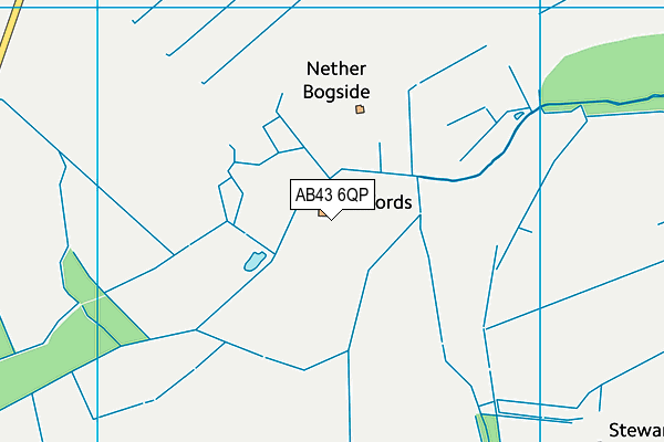 AB43 6QP map - OS VectorMap District (Ordnance Survey) AB43 6QP map - OS VectorMap District (Ordnance Survey)