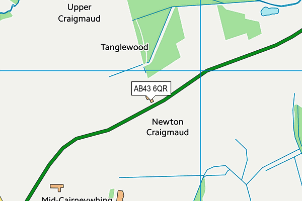AB43 6QR map - OS VectorMap District (Ordnance Survey)