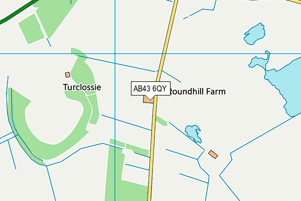 AB43 6QY map - OS VectorMap District (Ordnance Survey) AB43 6QY map - OS VectorMap District (Ordnance Survey)