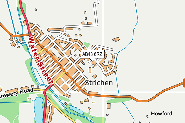 AB43 6RZ map - OS VectorMap District (Ordnance Survey) AB43 6RZ map - OS VectorMap District (Ordnance Survey)