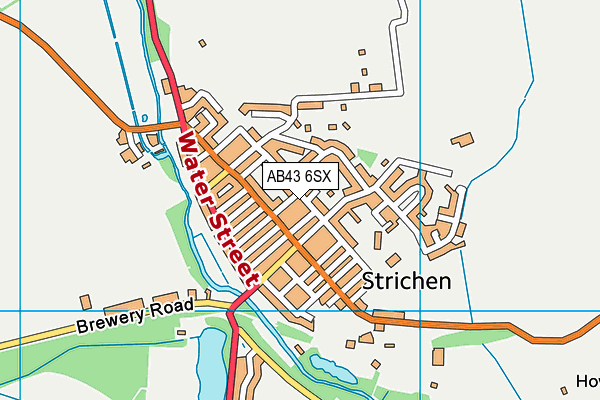 AB43 6SX map - OS VectorMap District (Ordnance Survey) AB43 6SX map - OS VectorMap District (Ordnance Survey)