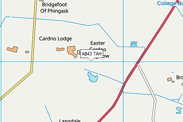 AB43 7AH map - OS VectorMap District (Ordnance Survey) AB43 7AH map - OS VectorMap District (Ordnance Survey)