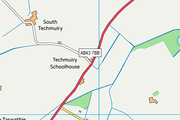 AB43 7BB map - OS VectorMap District (Ordnance Survey) AB43 7BB map - OS VectorMap District (Ordnance Survey)