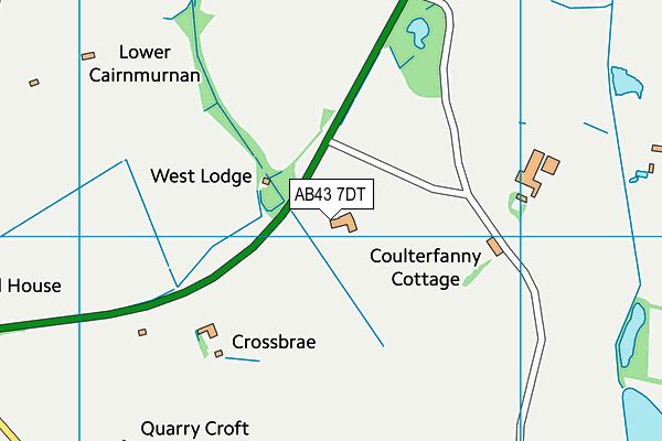 AB43 7DT map - OS VectorMap District (Ordnance Survey) AB43 7DT map - OS VectorMap District (Ordnance Survey)