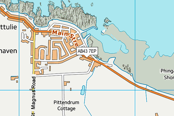 AB43 7EP map - OS VectorMap District (Ordnance Survey) AB43 7EP map - OS VectorMap District (Ordnance Survey)