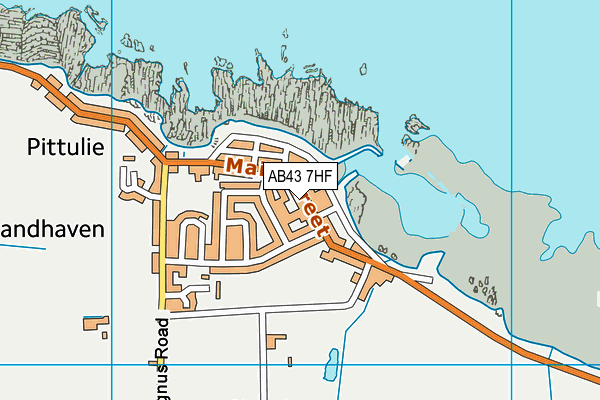 AB43 7HF map - OS VectorMap District (Ordnance Survey) AB43 7HF map - OS VectorMap District (Ordnance Survey)