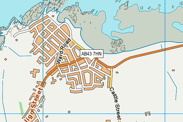 AB43 7HN map - OS VectorMap District (Ordnance Survey) AB43 7HN map - OS VectorMap District (Ordnance Survey)