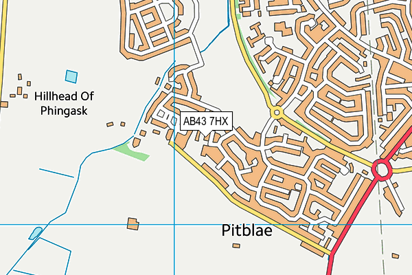 AB43 7HX map - OS VectorMap District (Ordnance Survey) AB43 7HX map - OS VectorMap District (Ordnance Survey)