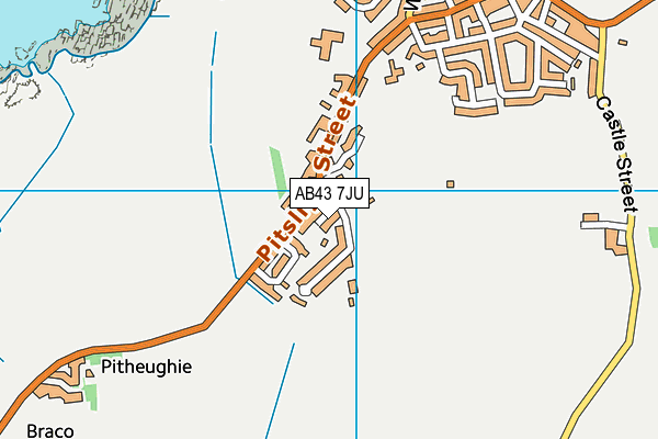 AB43 7JU map - OS VectorMap District (Ordnance Survey) AB43 7JU map - OS VectorMap District (Ordnance Survey)