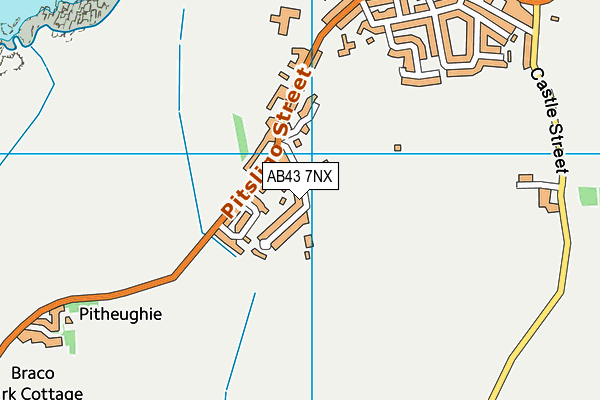 AB43 7NX map - OS VectorMap District (Ordnance Survey) AB43 7NX map - OS VectorMap District (Ordnance Survey)