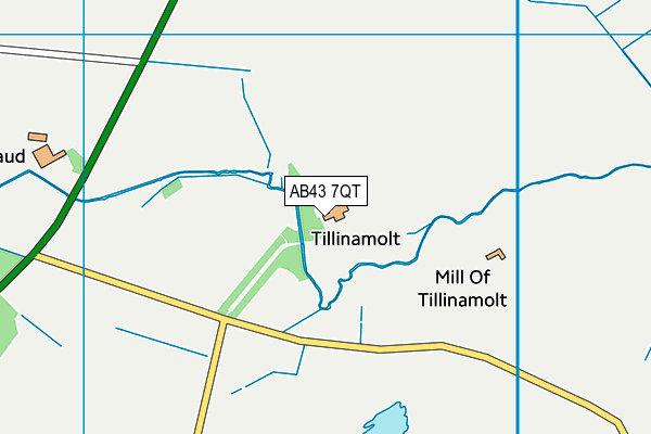AB43 7QT map - OS VectorMap District (Ordnance Survey) AB43 7QT map - OS VectorMap District (Ordnance Survey)