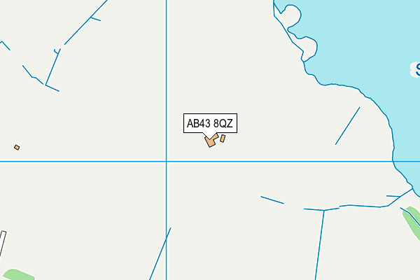 AB43 8QZ map - OS VectorMap District (Ordnance Survey) AB43 8QZ map - OS VectorMap District (Ordnance Survey)