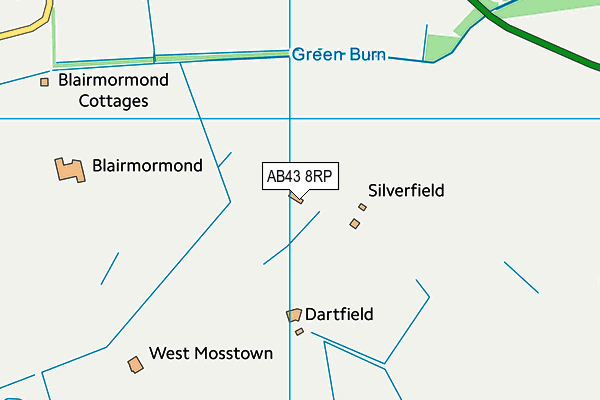 AB43 8RP map - OS VectorMap District (Ordnance Survey) AB43 8RP map - OS VectorMap District (Ordnance Survey)