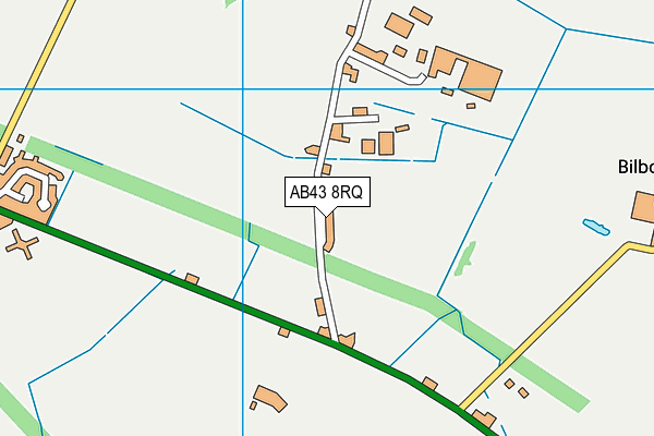 AB43 8RQ map - OS VectorMap District (Ordnance Survey) AB43 8RQ map - OS VectorMap District (Ordnance Survey)