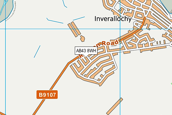AB43 8WH map - OS VectorMap District (Ordnance Survey) AB43 8WH map - OS VectorMap District (Ordnance Survey)