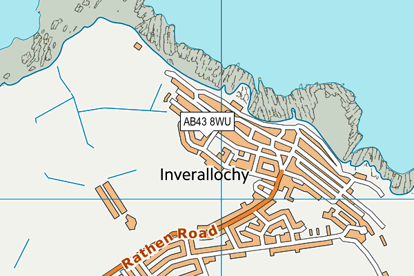 AB43 8WU map - OS VectorMap District (Ordnance Survey) AB43 8WU map - OS VectorMap District (Ordnance Survey)