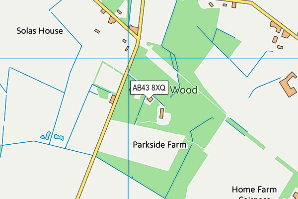 AB43 8XQ map - OS VectorMap District (Ordnance Survey) AB43 8XQ map - OS VectorMap District (Ordnance Survey)