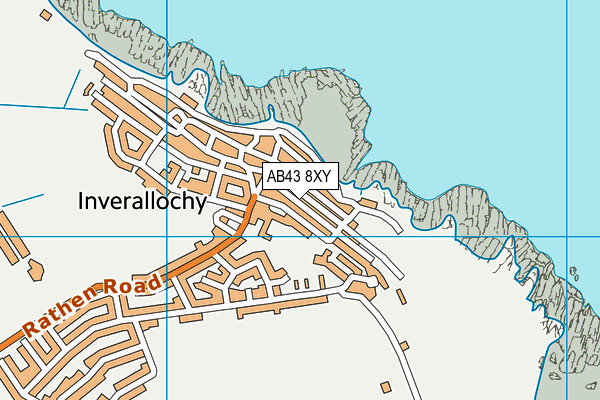 AB43 8XY map - OS VectorMap District (Ordnance Survey) AB43 8XY map - OS VectorMap District (Ordnance Survey)
