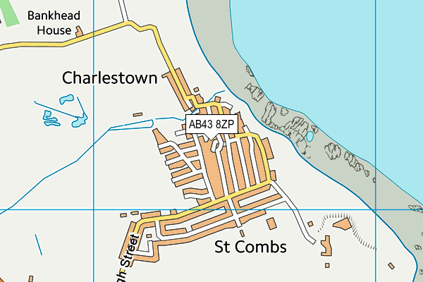 AB43 8ZP map - OS VectorMap District (Ordnance Survey) AB43 8ZP map - OS VectorMap District (Ordnance Survey)