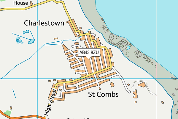 AB43 8ZU map - OS VectorMap District (Ordnance Survey) AB43 8ZU map - OS VectorMap District (Ordnance Survey)