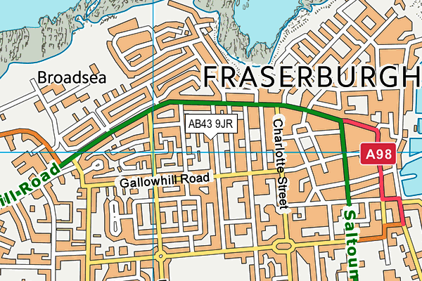 AB43 9JR map - OS VectorMap District (Ordnance Survey)