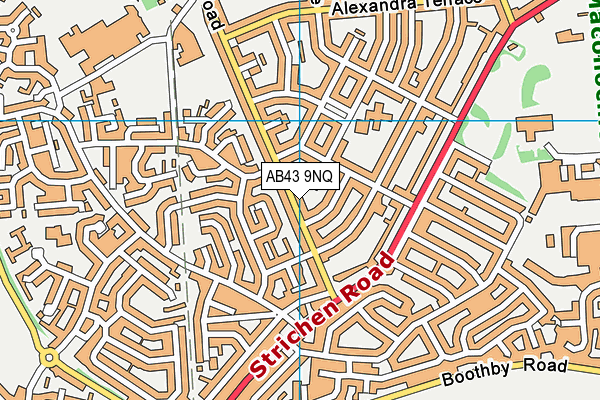 AB43 9NQ map - OS VectorMap District (Ordnance Survey) AB43 9NQ map - OS VectorMap District (Ordnance Survey)