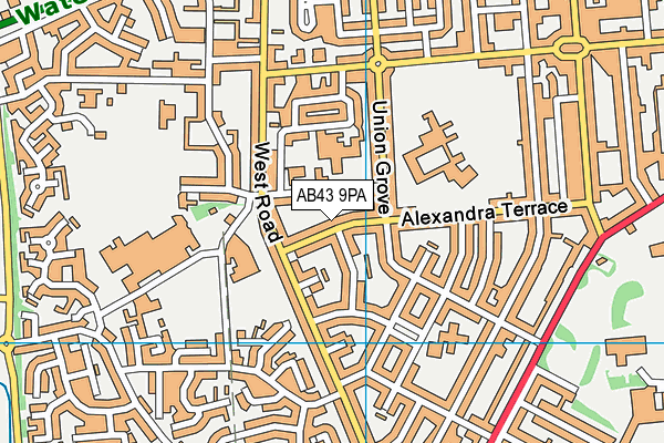 AB43 9PA map - OS VectorMap District (Ordnance Survey) AB43 9PA map - OS VectorMap District (Ordnance Survey)