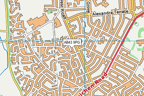 AB43 9PG map - OS VectorMap District (Ordnance Survey) AB43 9PG map - OS VectorMap District (Ordnance Survey)