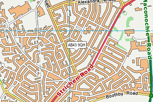 AB43 9QH map - OS VectorMap District (Ordnance Survey) AB43 9QH map - OS VectorMap District (Ordnance Survey)