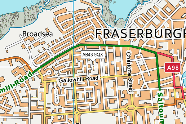 AB43 9QX map - OS VectorMap District (Ordnance Survey) AB43 9QX map - OS VectorMap District (Ordnance Survey)