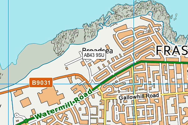 AB43 9SU map - OS VectorMap District (Ordnance Survey) AB43 9SU map - OS VectorMap District (Ordnance Survey)