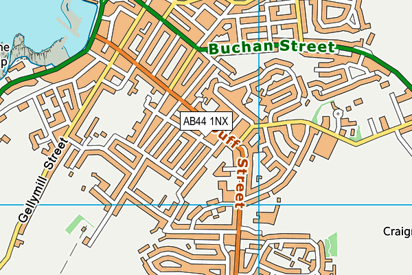 AB44 1NX map - OS VectorMap District (Ordnance Survey) AB44 1NX map - OS VectorMap District (Ordnance Survey)